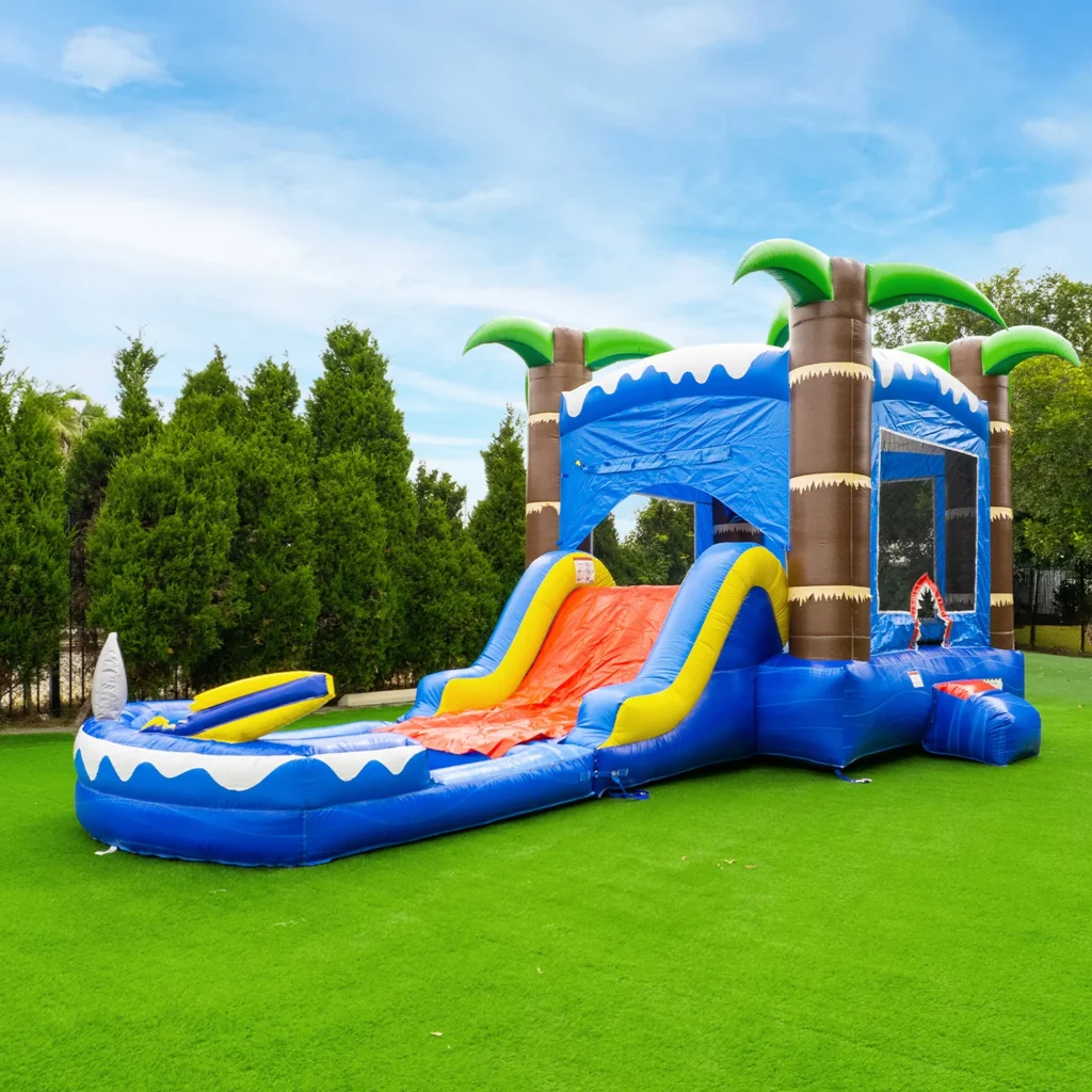 bounce house water slide